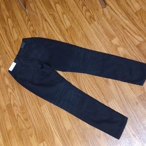 NWT American Eagle Black Distressed Mom Jeans
